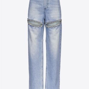AREA blue size 26 crystal jeans (as seen on Beyoncé) Worn once